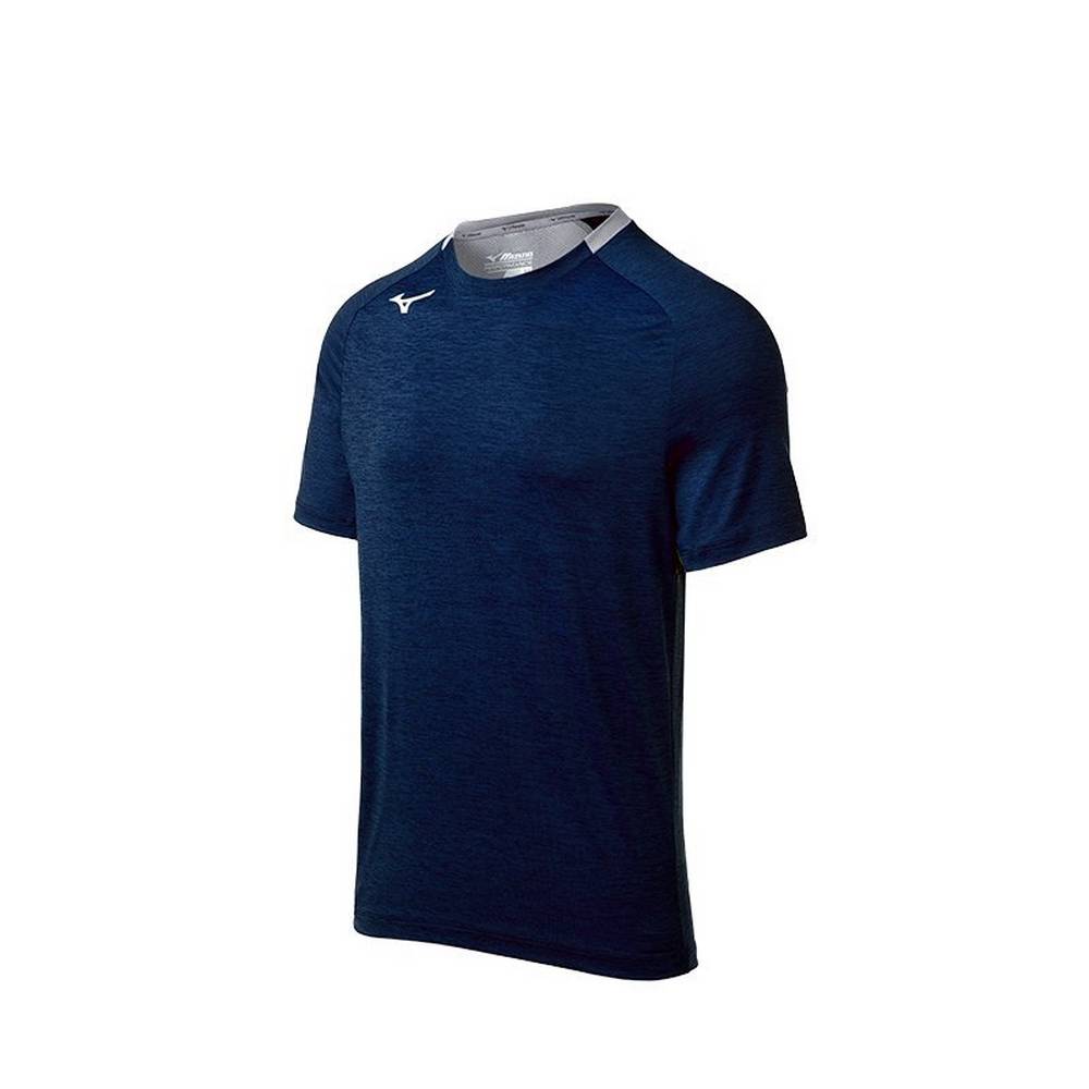 Camiseta Mizuno Alpha Short Sleeve - Homem - Azul Marinho - ICEDZ0231